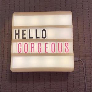 Heidi Swapp Lightboard Mini with 2 alphabets! EUC